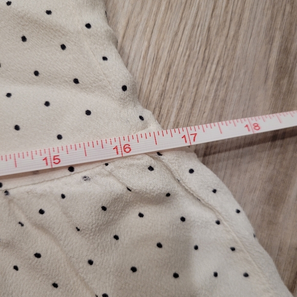 Forever 21 Peter Pan Collared Polkadot Sleeveless Rayon Black and White Dress Sm - Picture 7 of 9